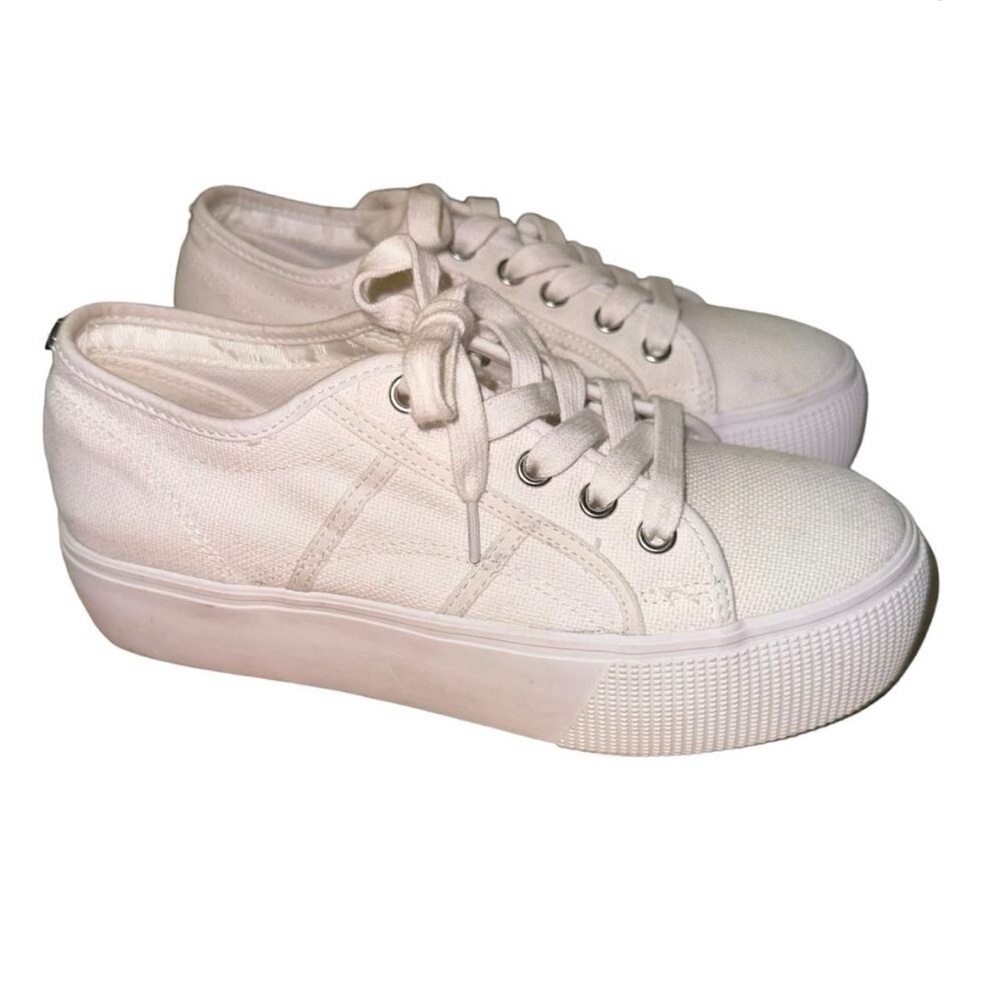Steve Madden Emmi White Platform Sneakers